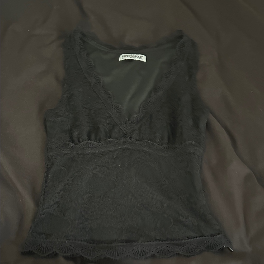 Princess Polly Black Tank Top